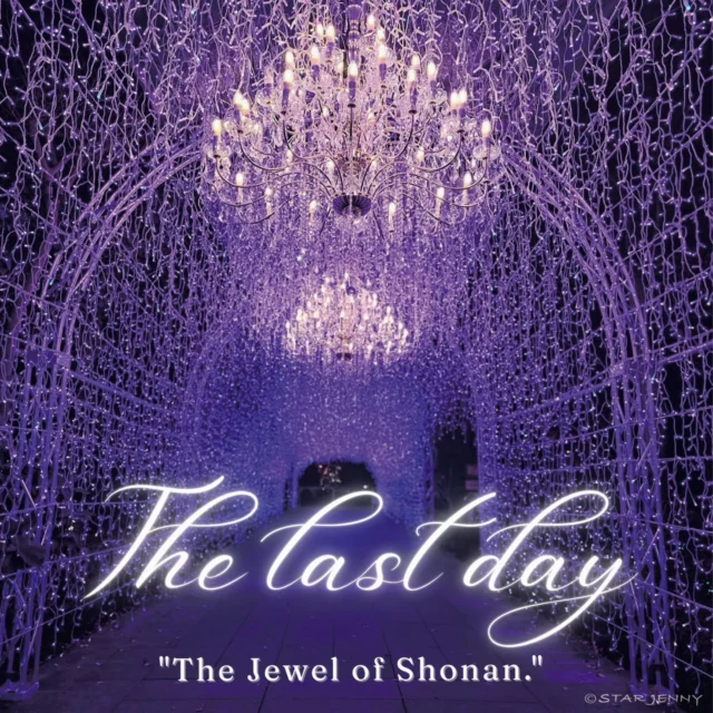 本日、湘南の宝石が最終日を迎えました。
​日本三大イルミネーションへの再認定👑

この特別な一年の
「ご来苑記念紙」を多くの方に手に取っていただけた
こと、スタッフ一同、感謝の気持ちでいっぱいです。

​今夜、その幕が閉じます。

​イルミネーションも、
記念紙も、今日という日を逃すと二度と出会えません🥺

最後の一灯が消えるその瞬間まで、
一人でも多くの方にこの輝きが届きますように✨

​冬のフィナーレ、最高の輝きに包まれに来てください。

…………………………………………………………………………………
フォロー&タグ付け投稿していただきました
お写真や動画をリポスト又はリストーリー
させて頂く事がございます♡
たくさんの皆さまの
湘南キャンドル写真を楽しみにお待ちします🙇✨
…………………………………………………………………………………

📅会期
2026年2月28日（土）迄
📍会場
江の島・片瀬海岸エリア一帯
夜間営業時間
【江の島サムエル・コッキング苑／江の島シーキャンドル】
⌚
17:00〜20:00（最終入場19:30）

✴️17時３０分点灯となります

☎️お問い合わせ
●江ノ島電鉄株式会社　
Tel：0466-25-3525
（平日9:00～17:00）
●藤沢市観光センター　
Tel：0466-22-4141
（8:30～17:00）
※天候などによりイベントの一部が変更または中止になる場合がございます。
主催：湘南藤沢活性化

#江の島シーキャンドル
#日本三大イルミネーション認定
#湘南の宝石2026
#江の島